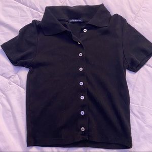 BRANDY MELVILLE Button Up Crop Top